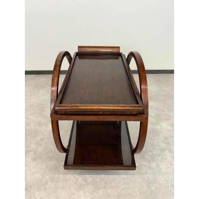 Art Deco Serving Trolley from Thonet, 1930s For Sale - Image 10 of 11