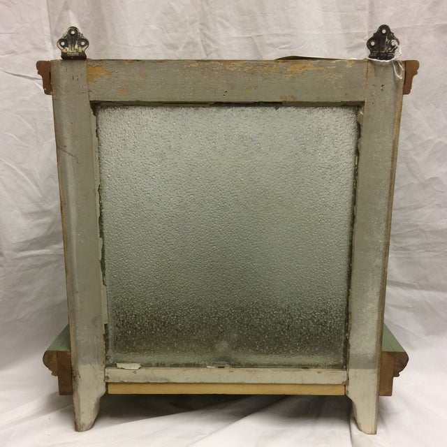 Vintage Sugar Glass Window Box Shelf Chairish