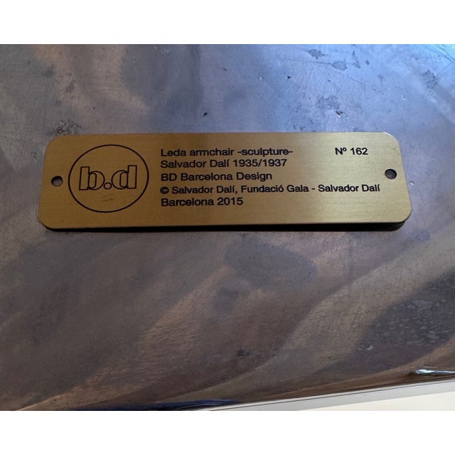 Chrome 1930s Salvador Dalí "Leda" Sculptural Chair From “Femme À Tête De Roses” Painting For Sale - Image 8 of 8