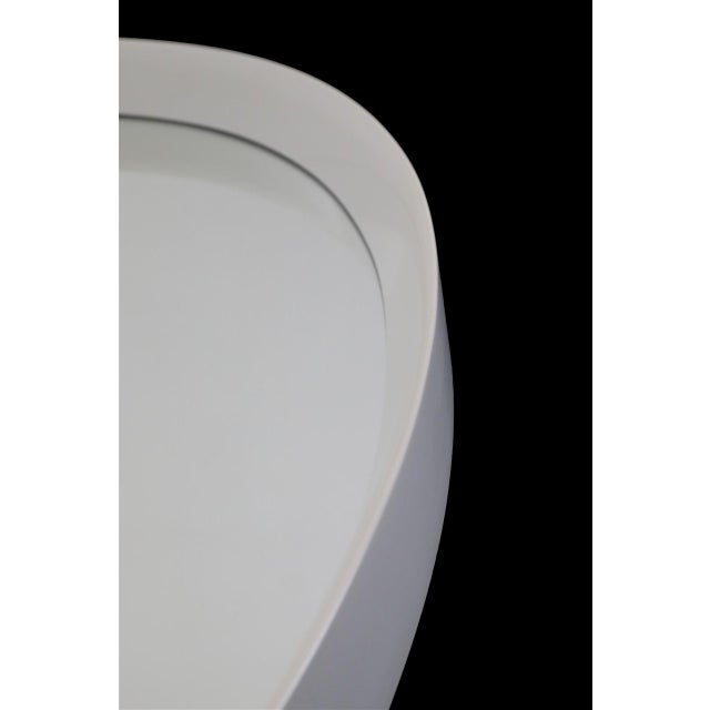 Large Mid-Century Space Age Oval Wall Mirror, 1970s For Sale - Image 4 of 8