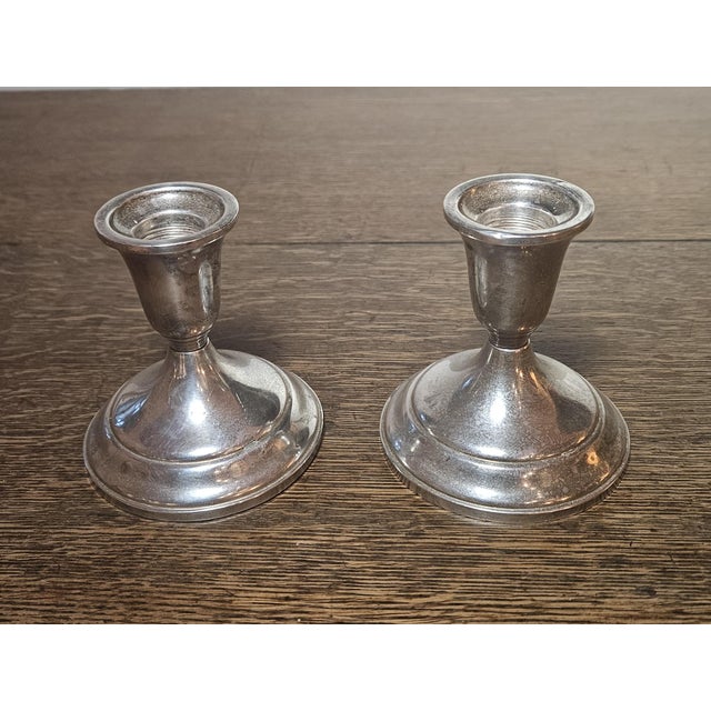 A Pair of Vintage Towle Candlesticks For Sale - Image 13 of 13