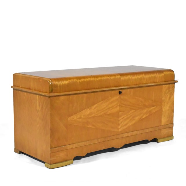 A beautiful place to store blankets or keepsakes, this striking Cavelier red cedar hope chest is expertly crafted and clad...