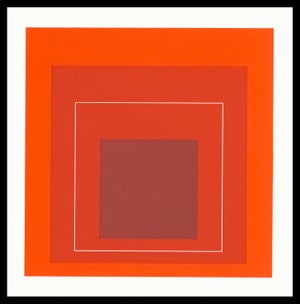 1966 Lithograph "Wls-Xv" by Josef Albers