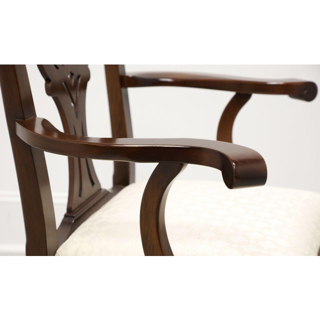 Brown Henkel Harris 101a 29 Mahogany Chippendale Dining Armchairs - Pair For Sale - Image 8 of 12