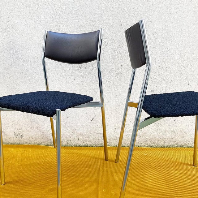 Modern Set of Vintage Side Chairs, 1980s For Sale - Image 3 of 6