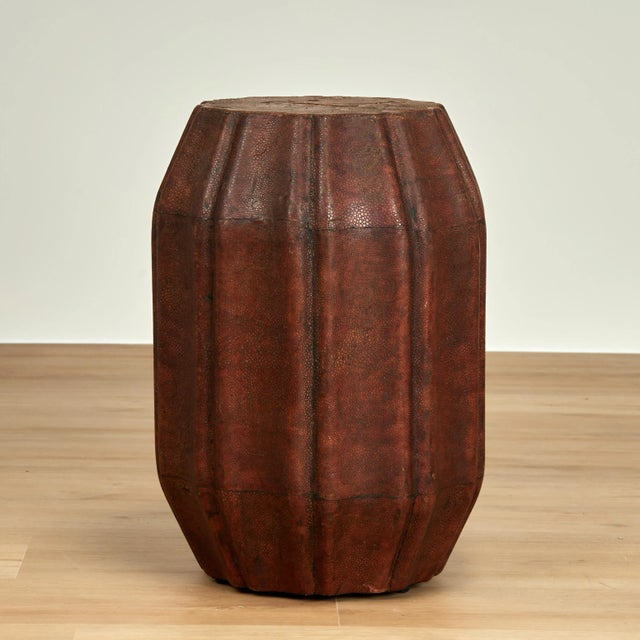 Vintage Pair of Shagreen Garden Seats or Stands For Sale - Image 10 of 11