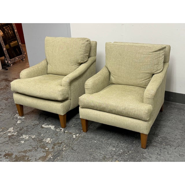 Patricia Edward Bespoke Armchairs, Pair For Sale - Image 11 of 12