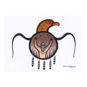 Collins Campbell Ojibway Acrylic Painting