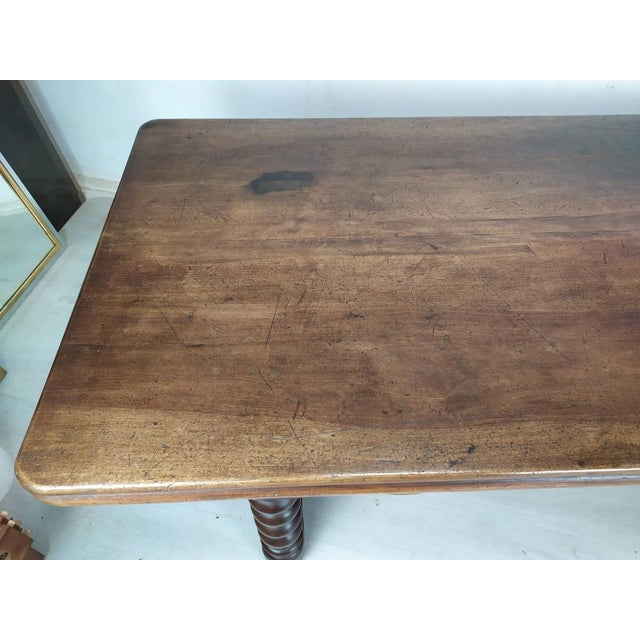 Walnut Craft Dining Table For Sale - Image 14 of 18
