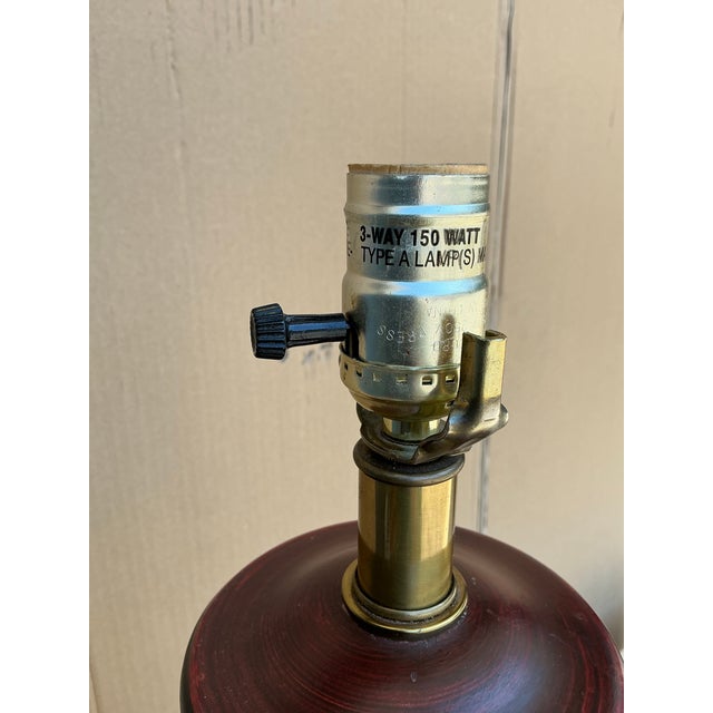 Wood Neo-Classical Style Table Lamps by Frederick Cooper - Pair For Sale - Image 7 of 9