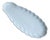 Large Vintage White Porcelain Seashell-Shaped Serving Platter, 1960s For Sale