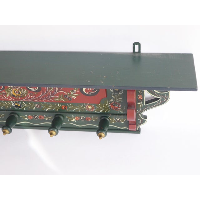 Vintage Folk Art Dutch Wall Rack, 1920s For Sale - Image 6 of 12