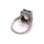 Metal Diamond Aquamarine Ring 14k Gold 6.25 TCW Certified For Sale - Image 7 of 13