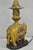 Early 20th Century Antique Chinoiserie Indian Gold Bronze Elephant Small Boudoir Table Lamp For Sale - Image 9 of 12