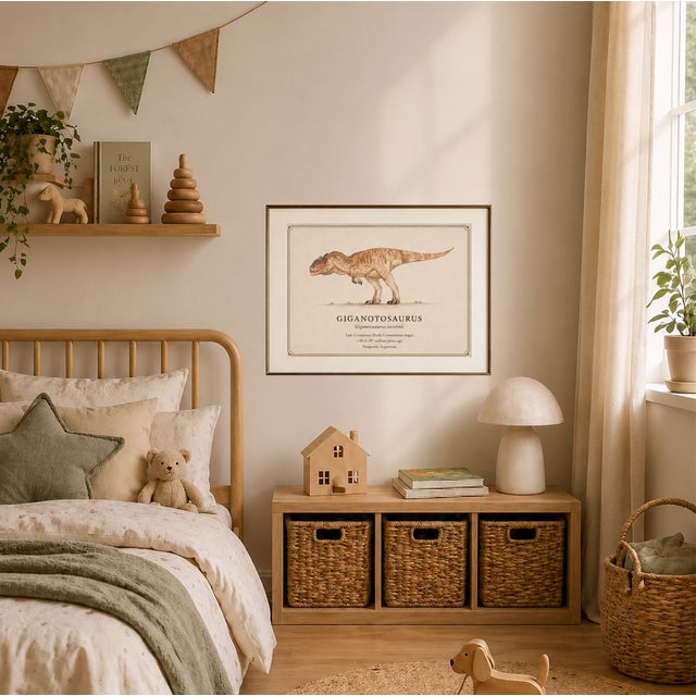 Illustration Atelier Aria Lumae Kai Hanna Van Wouden Giganotosaurus Carolinii Original Scientific Watercolor Fine Art Cotton Rag Gallery Board Print 20 X 16 For Sale - Image 3 of 15