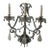 Pair of Crystal & Turquoise Beaded Three-Light Wall Sconces For Sale