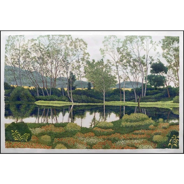 Gordon Mortensen "River Birch" Signed Numbered Woodcut Art Print For Sale In Denver - Image 6 of 8
