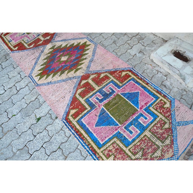 Vintage Handmade Anatolian Runner For Sale - Image 4 of 11
