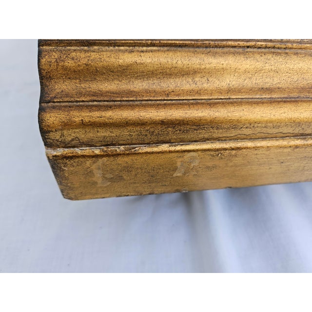 Gold Leaf or Gilt Scalloped Front Chest of Drawers For Sale - Image 17 of 18