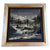 A Japanese tapestry velvet panel from Meiji period presented in a beautiful silver and gold leaf wood frame. The realistic...