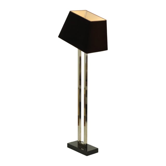 Floor Lamp in Stainless Steel and Granite Base For Sale - Image 14 of 18