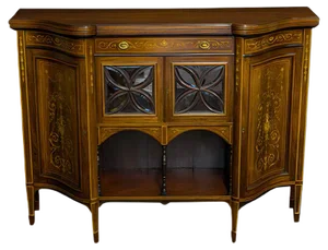 Antique Victorian Rosewood Cabinet