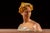 Mediterranean Early 20th Century "Poesia" ("Poetry") | After Antonio Garella Painted Plaster Bust For Sale - Image 3 of 10