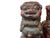 Red Pair of Carved Wood Chinese Foo Lions, 10" Tall, 20th Century For Sale - Image 8 of 12
