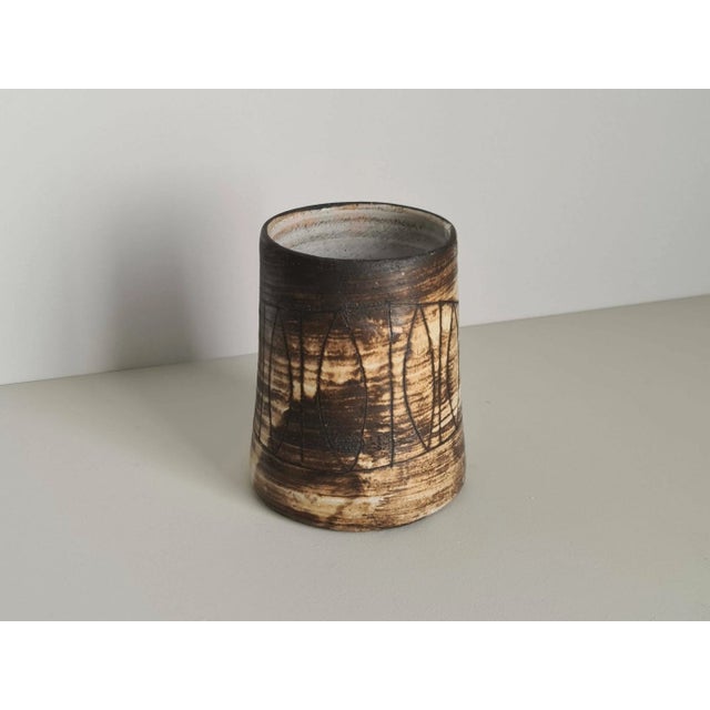 Mid-Century French Ceramic Vase by Jacques Pouchain for Atelier Dieulefit, 1960s For Sale - Image 4 of 10