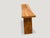 Andrianna Shamaris Minimalist Teak Wood Bench For Sale - Image 4 of 5