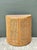 Vintage Wood and Cane Demilune Console Table For Sale - Image 11 of 12