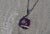 Contemporary The Ivanna: Ladies Bold Amethyst and Diamond Necklace in 14K For Sale - Image 3 of 4