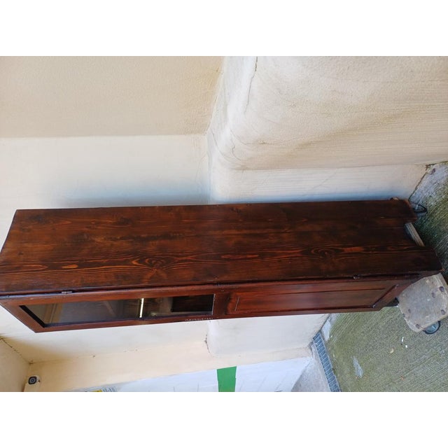 Small Tuscan Chestnut Display Cabinet, Early 1900s For Sale - Image 6 of 18