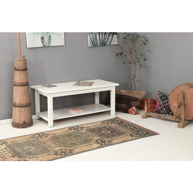 Mid 20th Century Decorative Vintage Turkish Oushak Runner For Sale In Los Angeles - Image 6 of 7