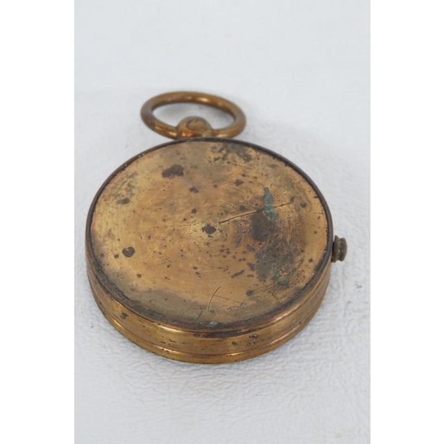 Metal Pocket Compass Made in France Early 20th Century Boussole 4490b For Sale - Image 4 of 11