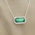 Metal Natural Tourmaline Diamond Pendant Necklace 18" 14k W Gold 3.51 TCW Certified For Sale - Image 7 of 10