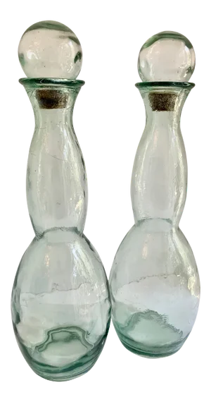 Large Glass Jars - a Pair