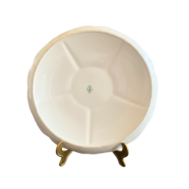 Blue Large Vintage French Aperitif Platter from Limoges, 1950 For Sale - Image 8 of 10