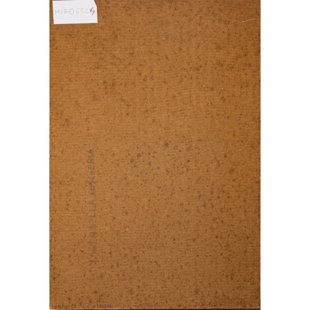 Isola della Pescheria is an original artwork realized in late XX Century. Mixed colored oil on masonite. Hand-signed by...