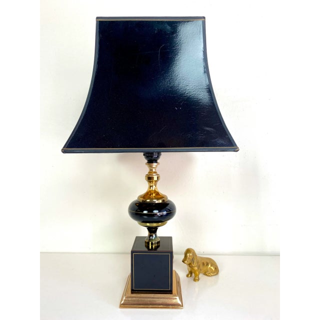 French Table Lamp from Le Dauphin, 1970s For Sale - Image 9 of 11