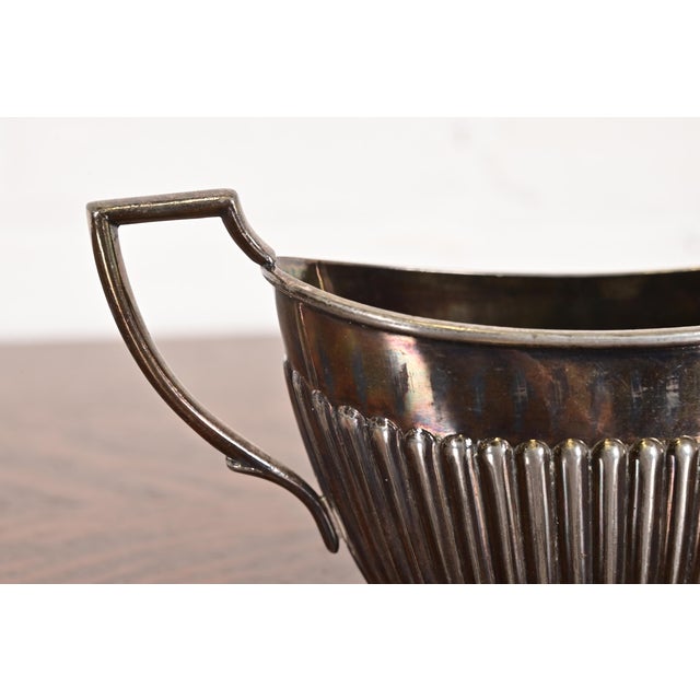 Tiffany & Co. Style Art Deco Silverplate Sugar Bowl For Sale In South Bend - Image 6 of 12