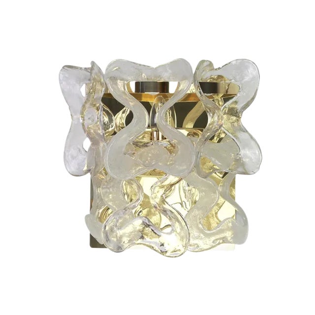 Large Murano Glass Wall Sconce by Kalmar Modell Catena, Austria, 1960s For Sale