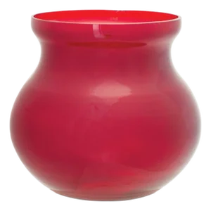 Red Glass Vase (Set of 2)