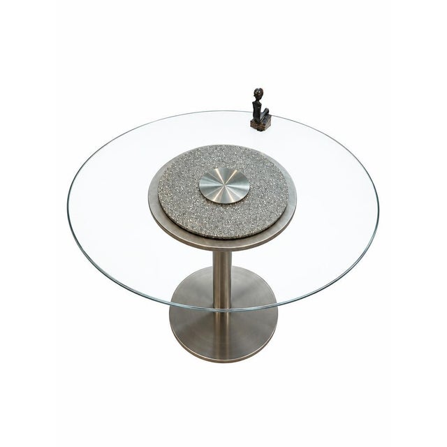 A one-of-a-kind art installation table by Argentine artist Silvia Stein, where functional furniture meets sculpture. A...