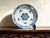 Art Deco Chinese Ceramic Plate,Blue and White Porcelain Plate Hand Painted Bats and Longevity Character Pattern For Sale - Image 3 of 11