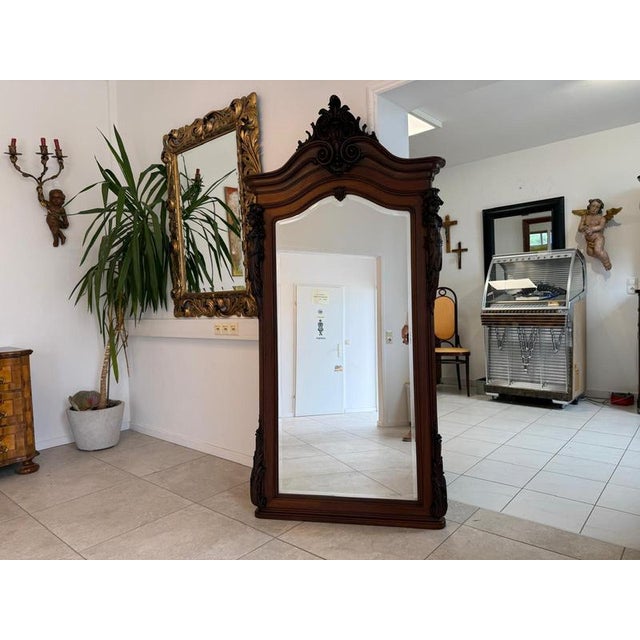 Baroque Gründerzeit Wall Mirror, 1865 For Sale - Image 5 of 13
