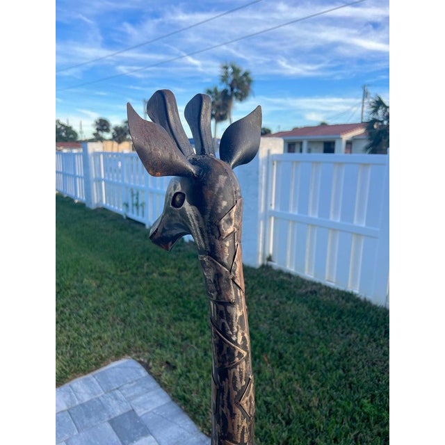 Brutalist Mid Century Giraffe Statue For Sale - Image 9 of 12