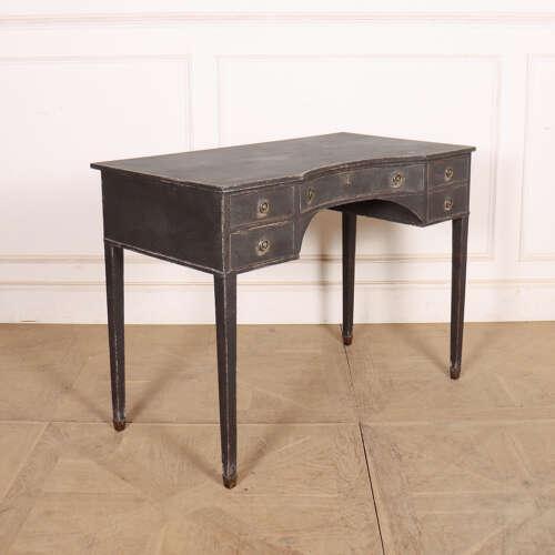 Gray Swedish Painted Writing Desk For Sale - Image 8 of 13