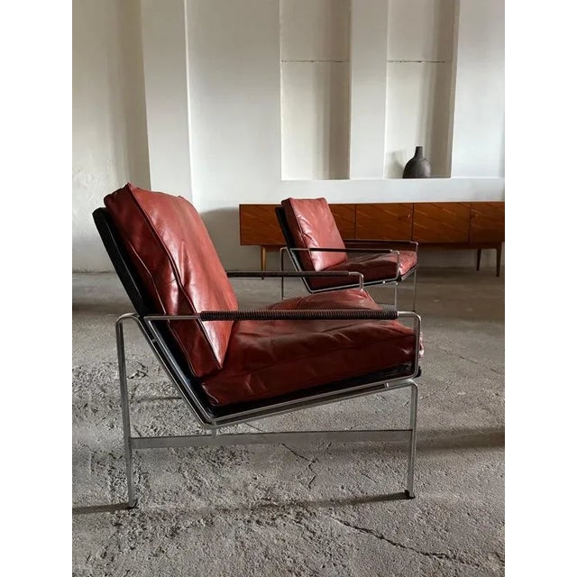 Absolutely stunning pair of Preben Fabricius & Jorgen Kastholm lounge chairs, Model “6720”, for Kill International – solid...