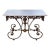 19th Century French Pastry Table With Pierced Foliate Apron and Scrolled Base For Sale